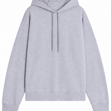 Light Grey Heathered Oversized Pullover Hoodie