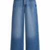 Medium Wash Blue Wide-Leg High-Rise Jeans