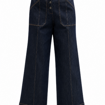 Dark Indigo High-Rise Wide Leg Jeans